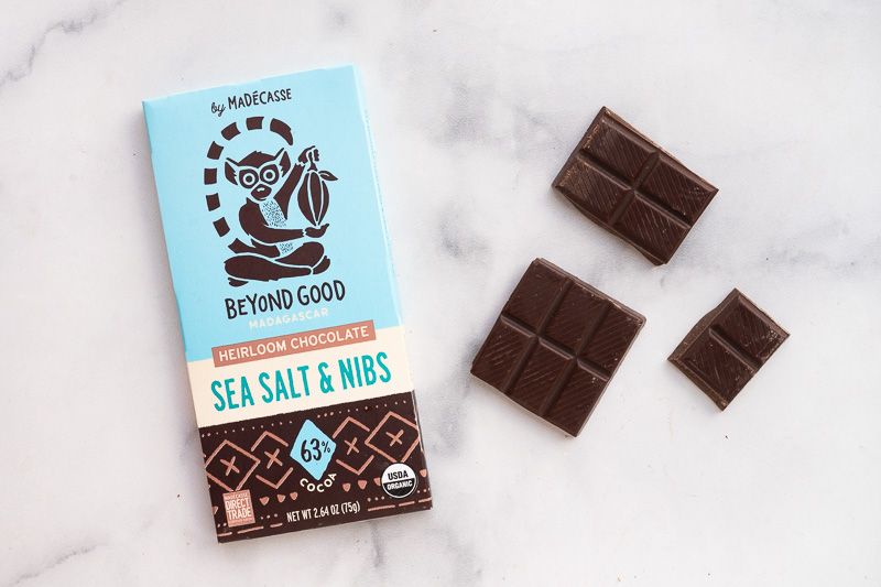 Buy Sea Salt & Nibs 63% Cocoa Heirloom Chocolate Bar For Delivery Near You  | Farm To People