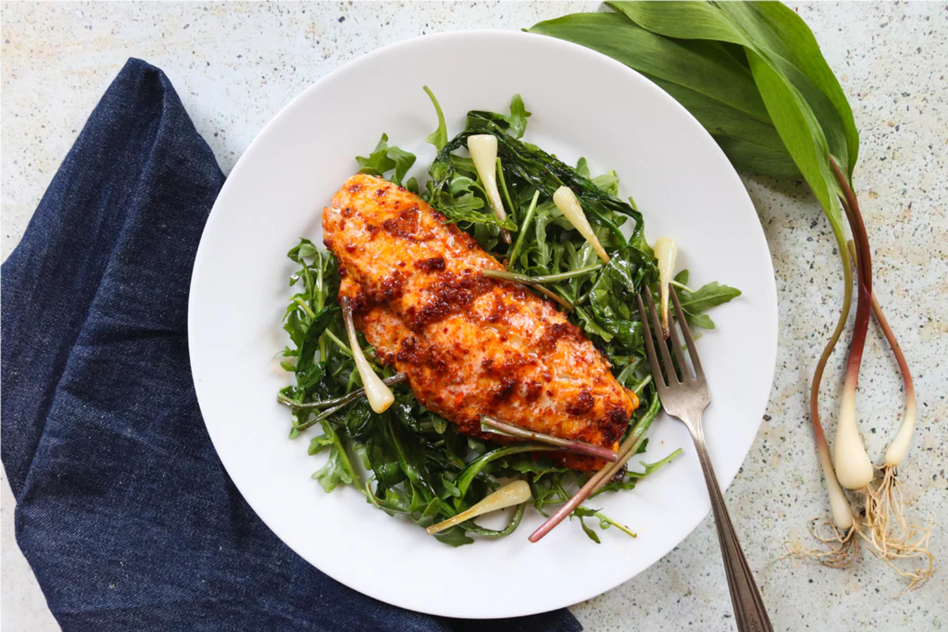 Nduja Baked Black Bass