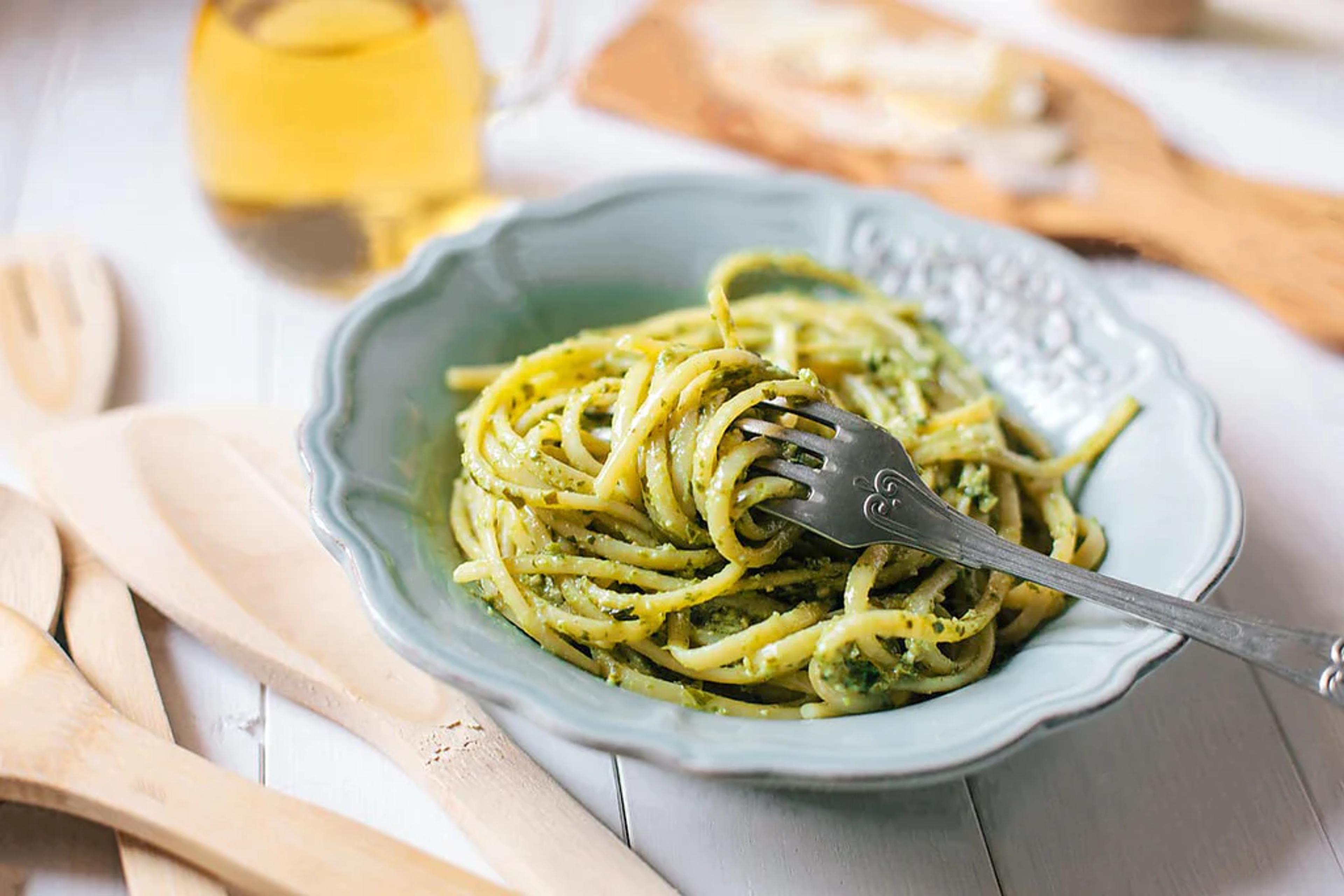 Linguine with Lacinato Kale Pesto