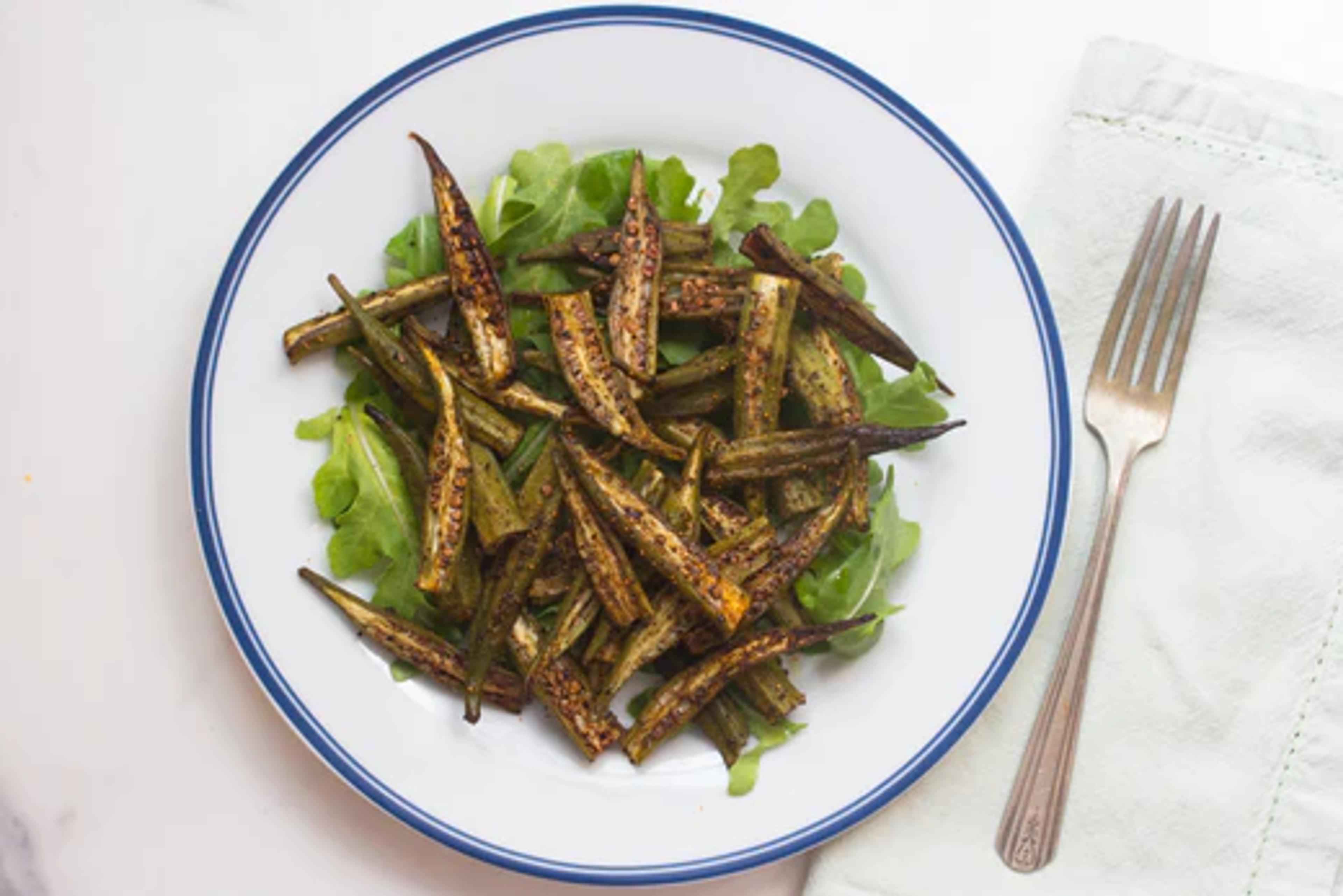 Crispy Roasted Okra