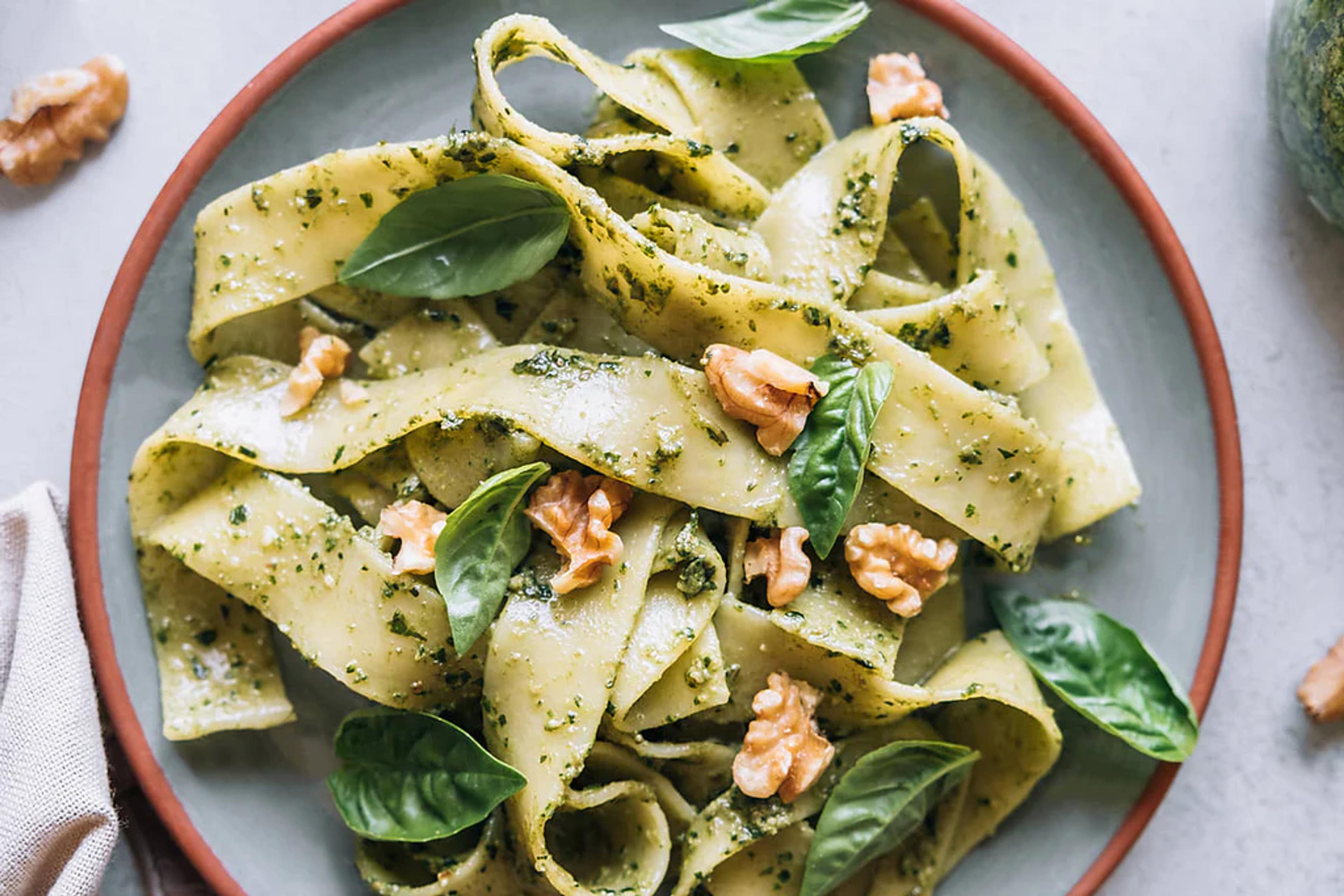 Lacinato Kale Pesto Pappardelle