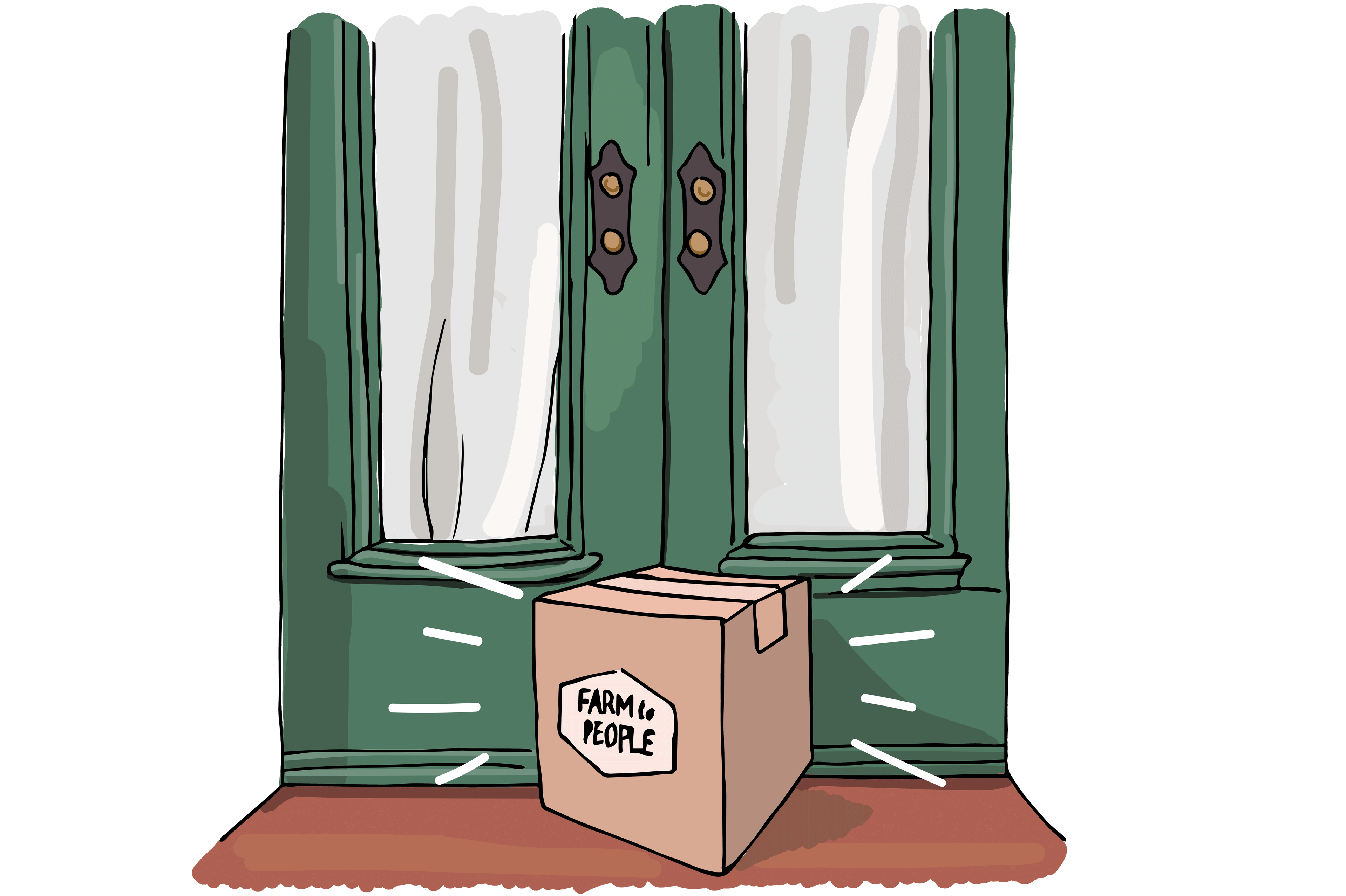 Box at door