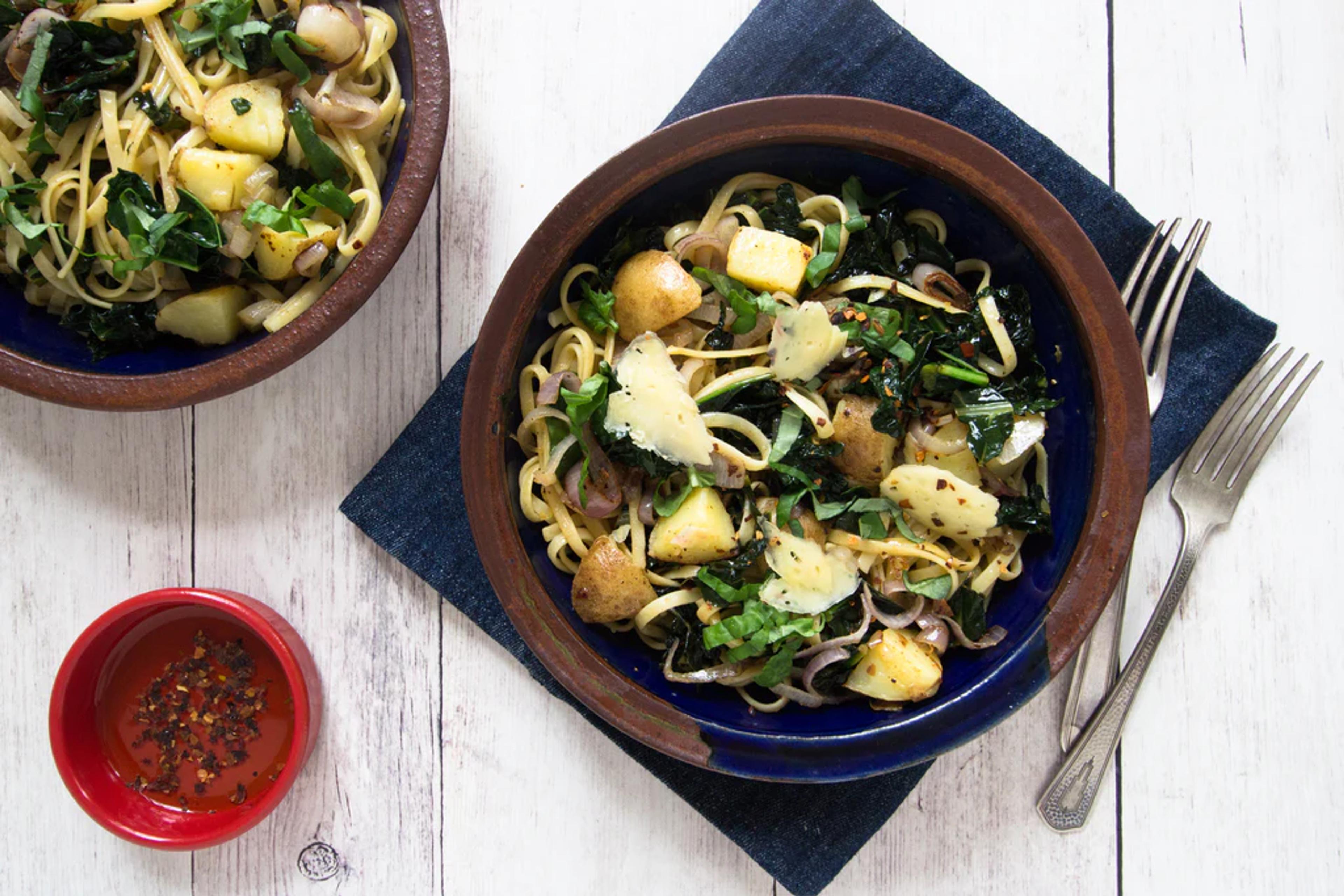 Pasta with Kale & Potatoes