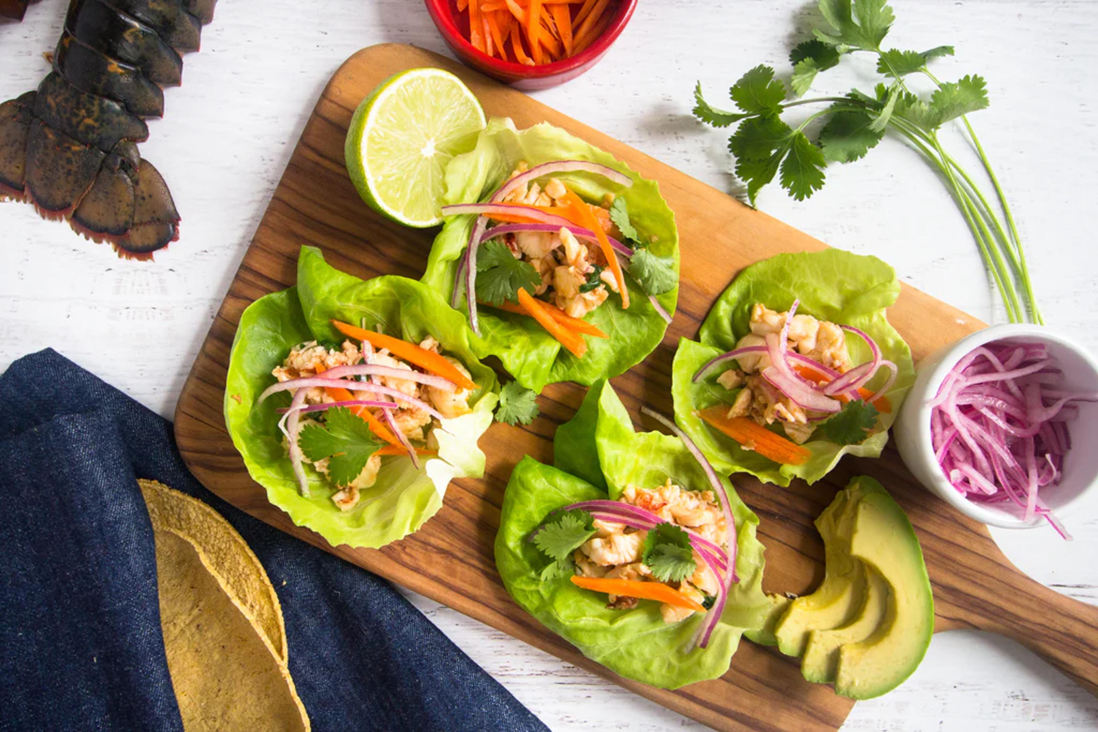 Lobster Lettuce Cups