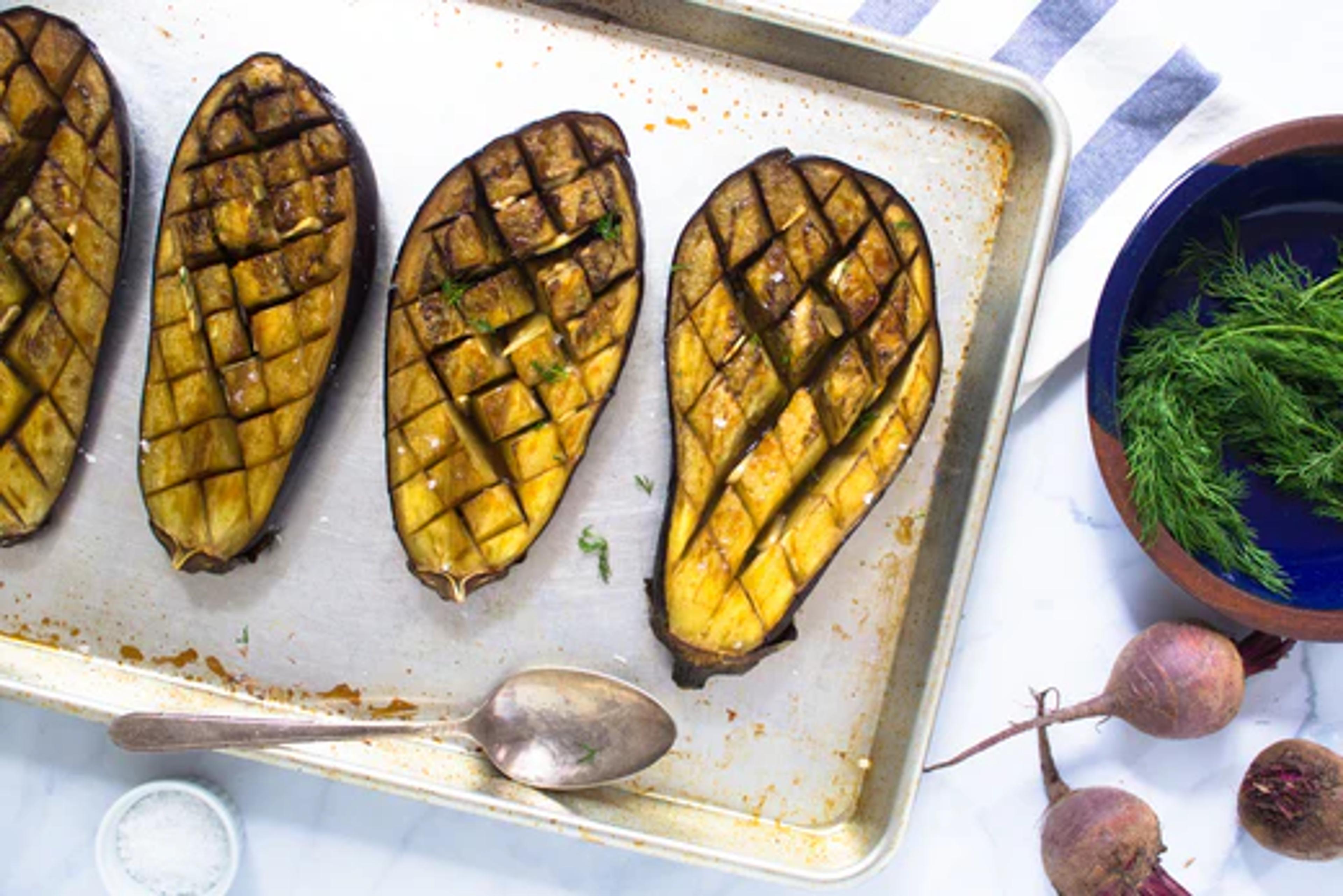 Garlic Roasted Eggplant
