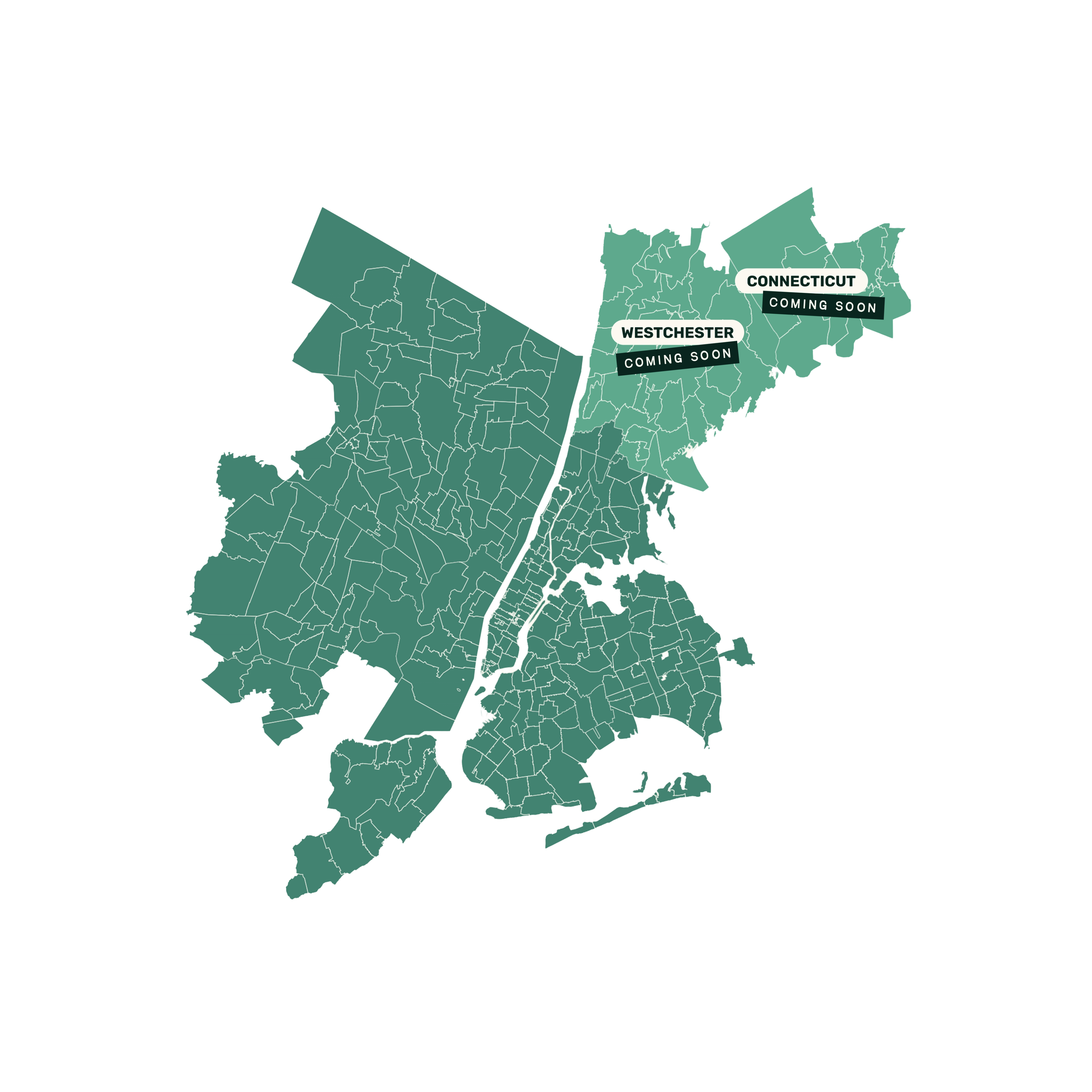 Where We Deliver Map