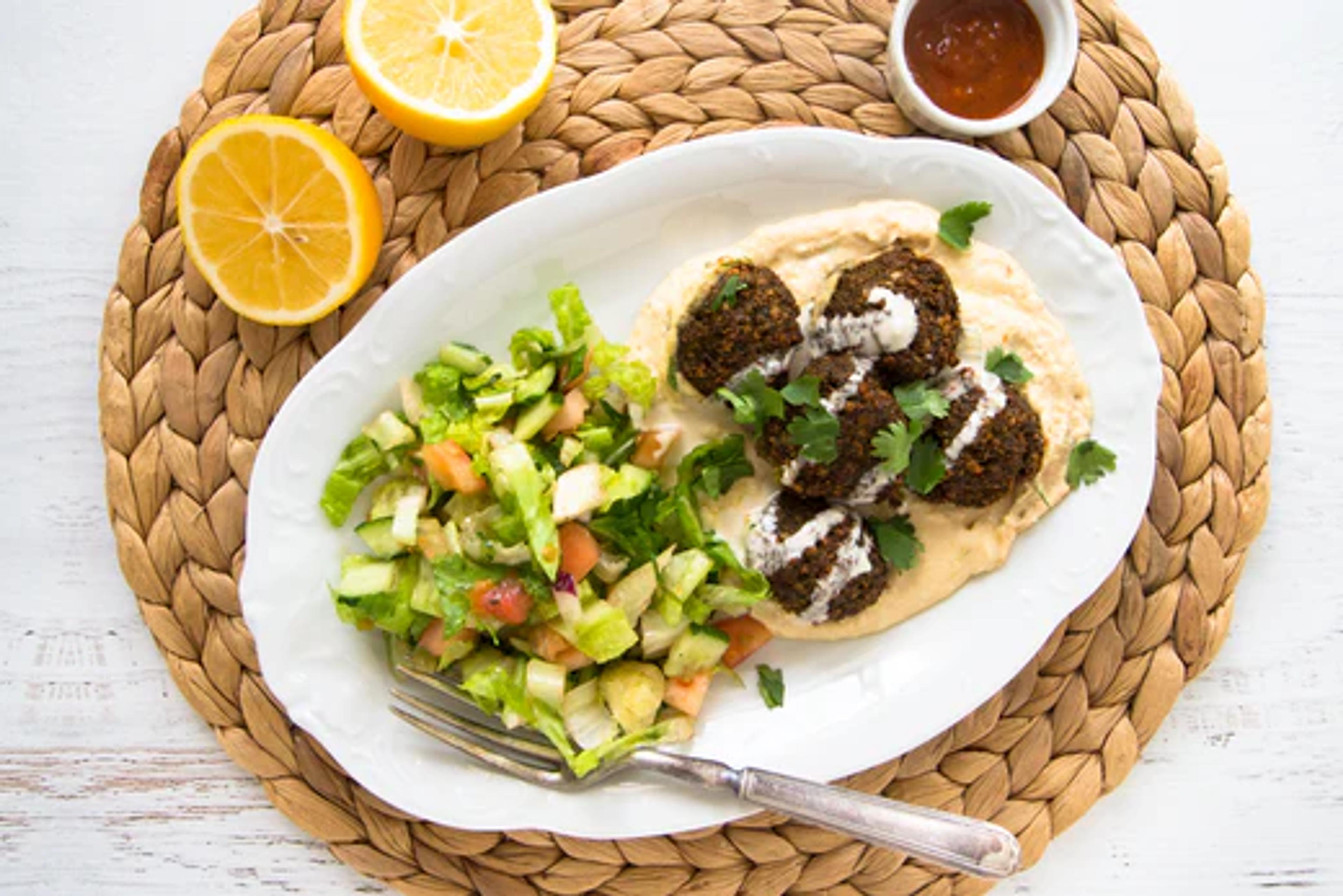 Falafel with Lemon Tahini Sauce