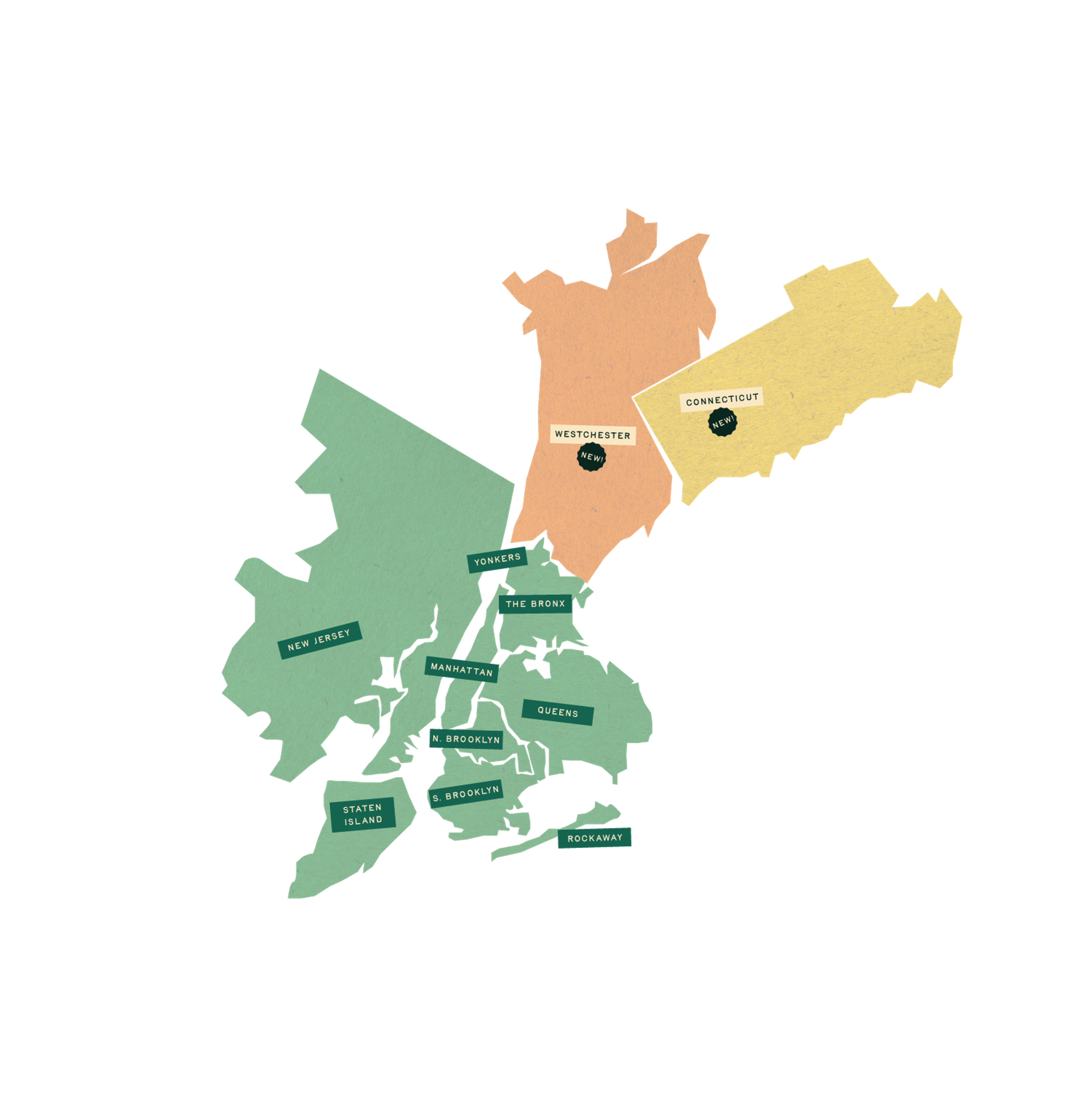 Where We Deliver Map