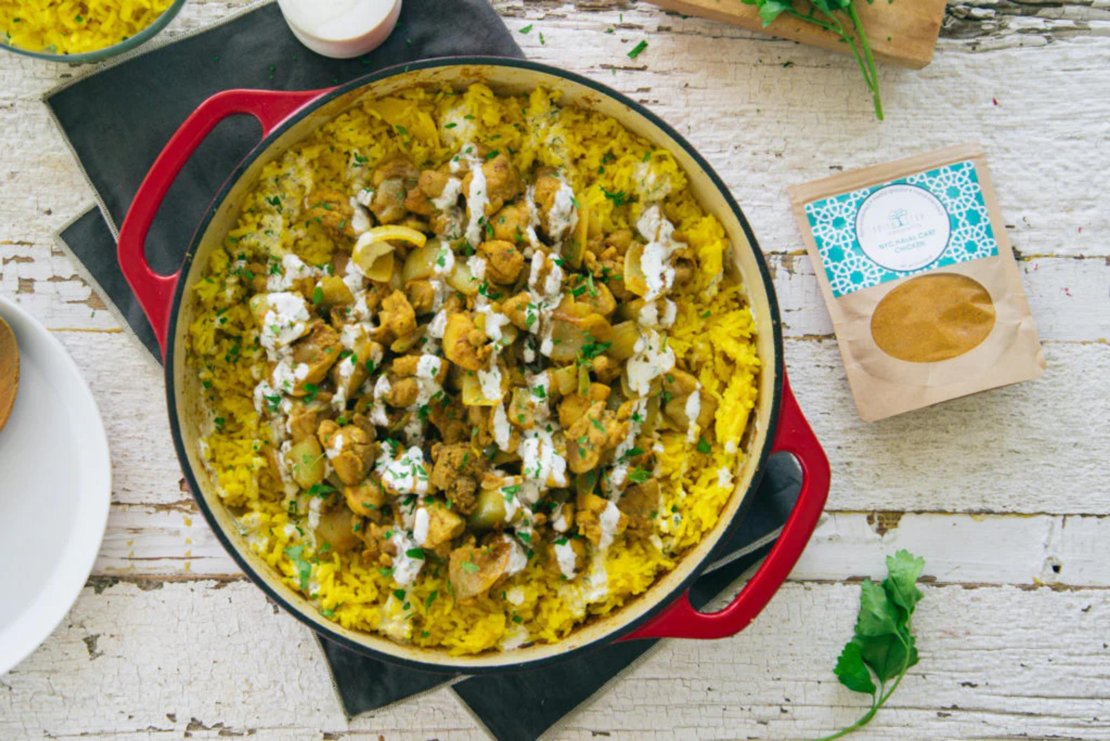 NYC Halal Cart Chicken with White Sauce