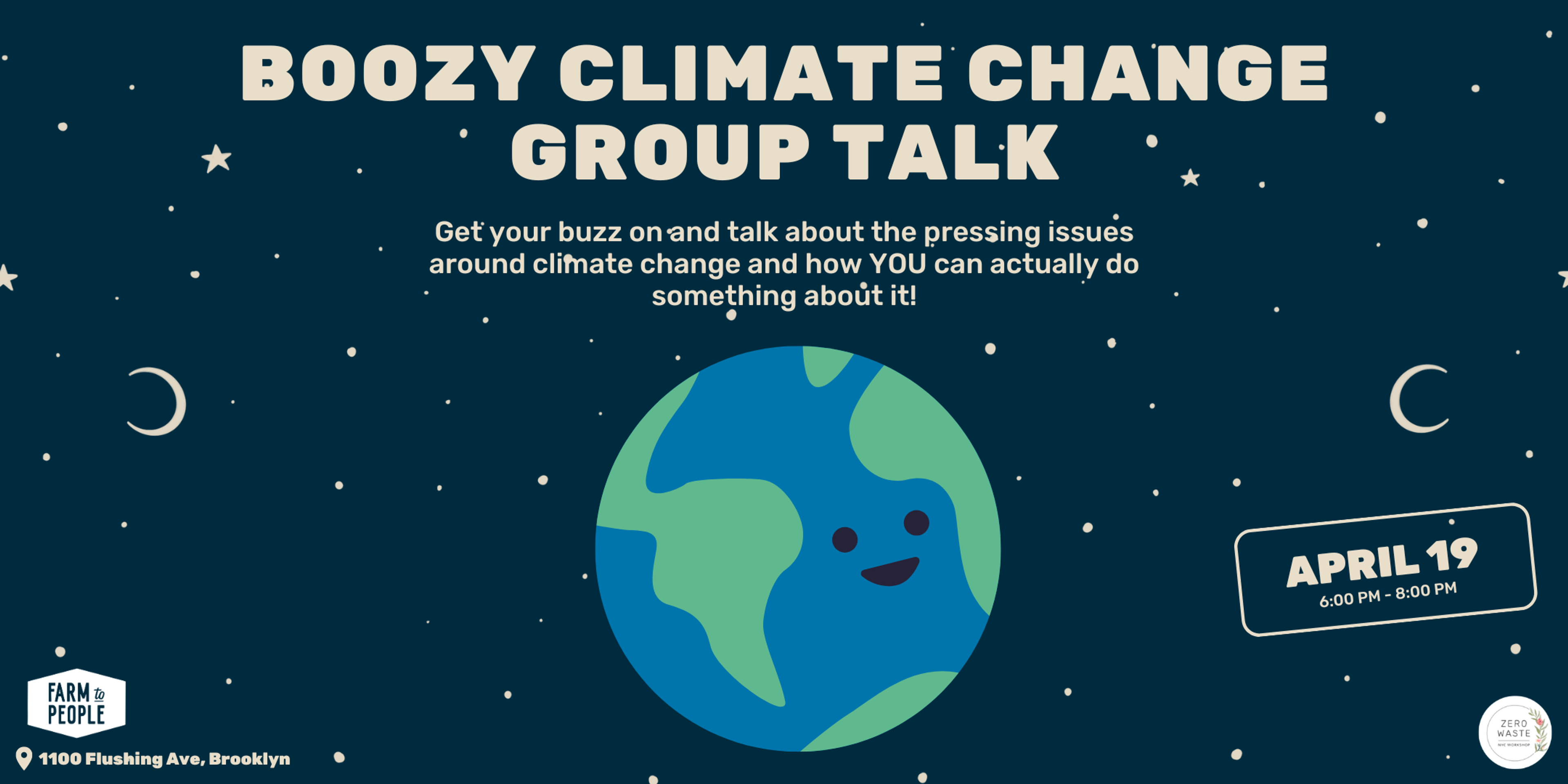 Boozy Climate Change Group Talk! A Celebration of Earth Month