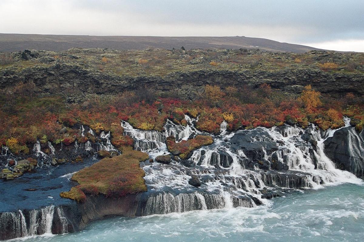 Hraunfossar & Barnafoss Waterfalls