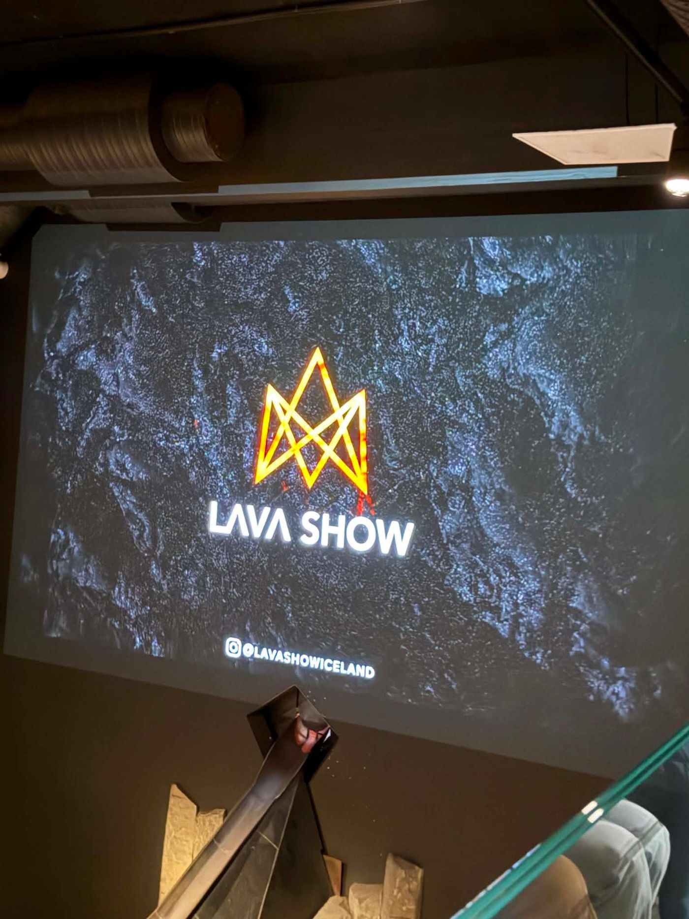 First-hand photo during the Lava Show Reykjavík presentation
