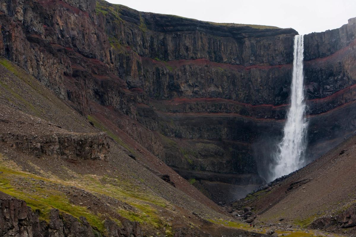 Hengifoss Waterfall