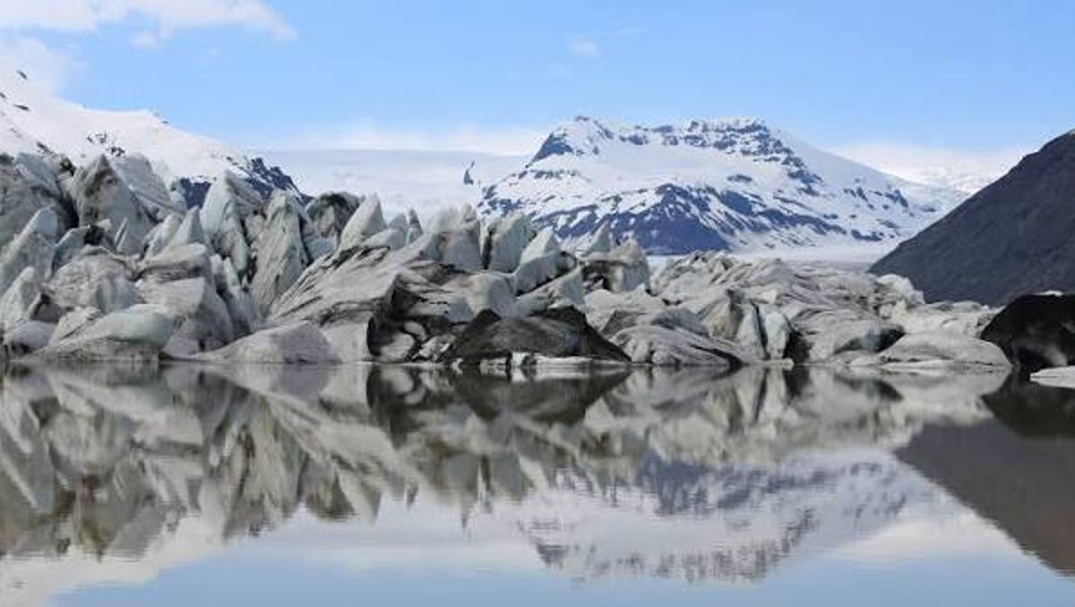 Heinabergsjökull in east-iceland