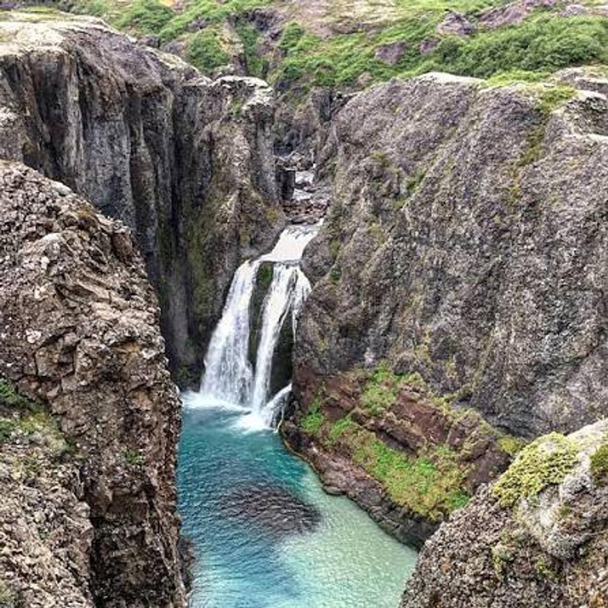 Hvítárfoss in south-iceland