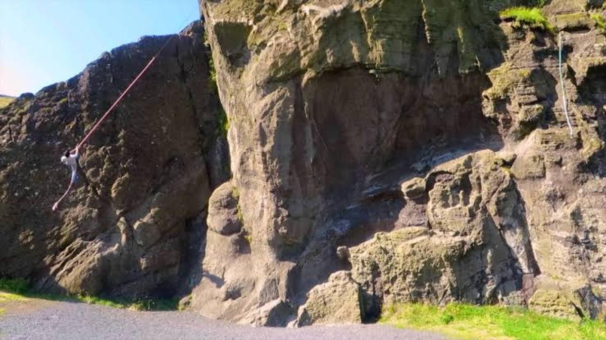 Sprangan in south-iceland