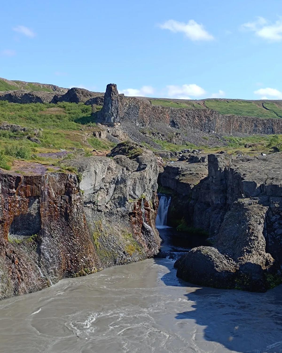 Hólmárfossar in north-iceland