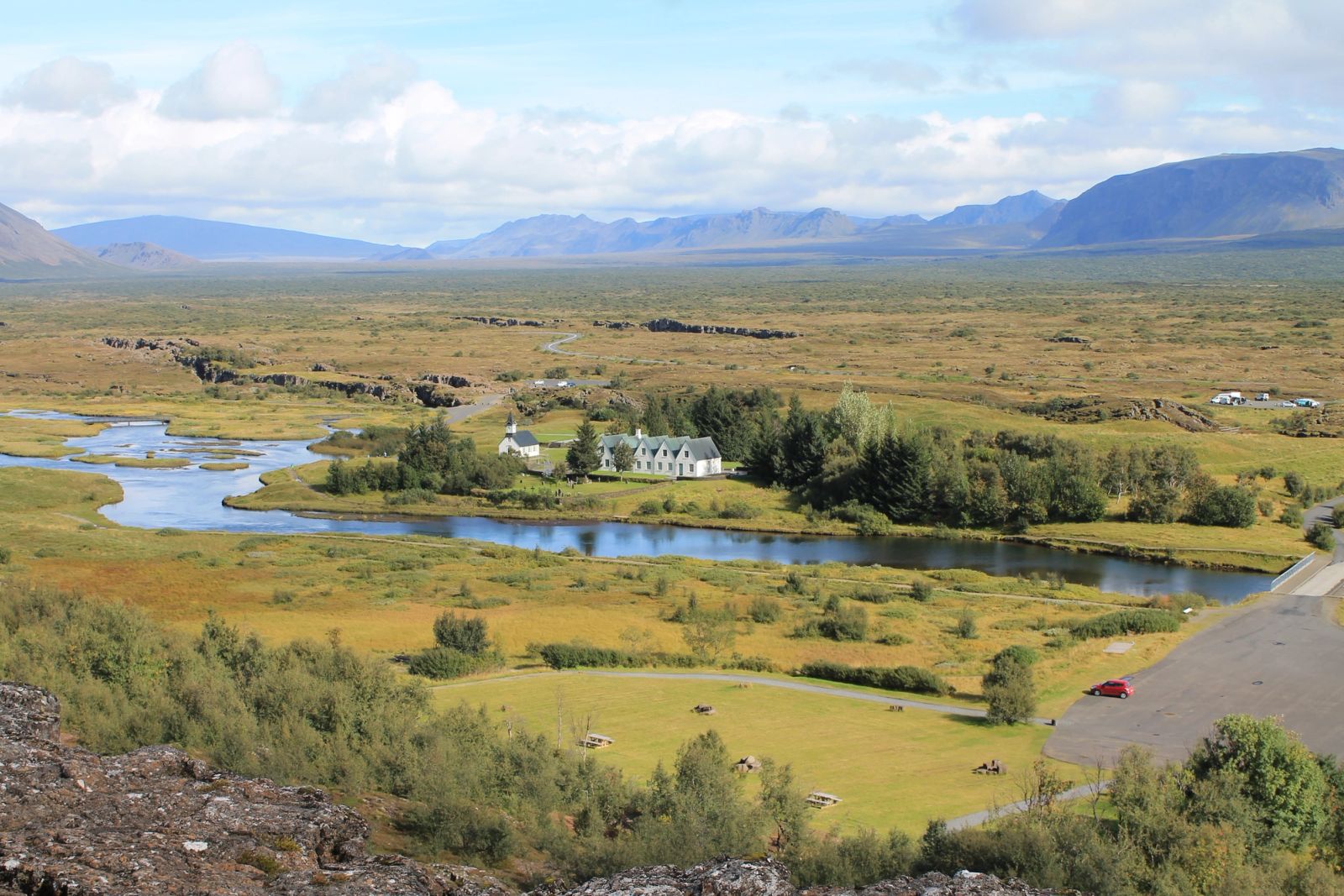 Þingvellir National Park — the first stop on the Golden Circle route