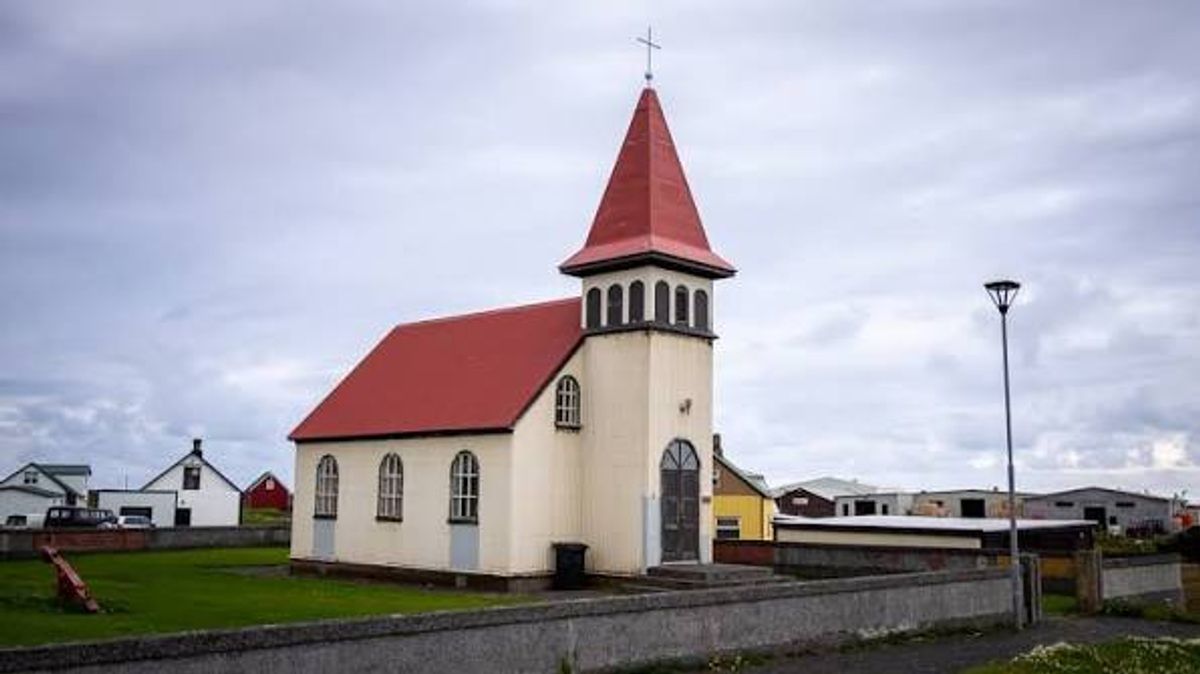 The Old Church in Grindavík in reykjanes