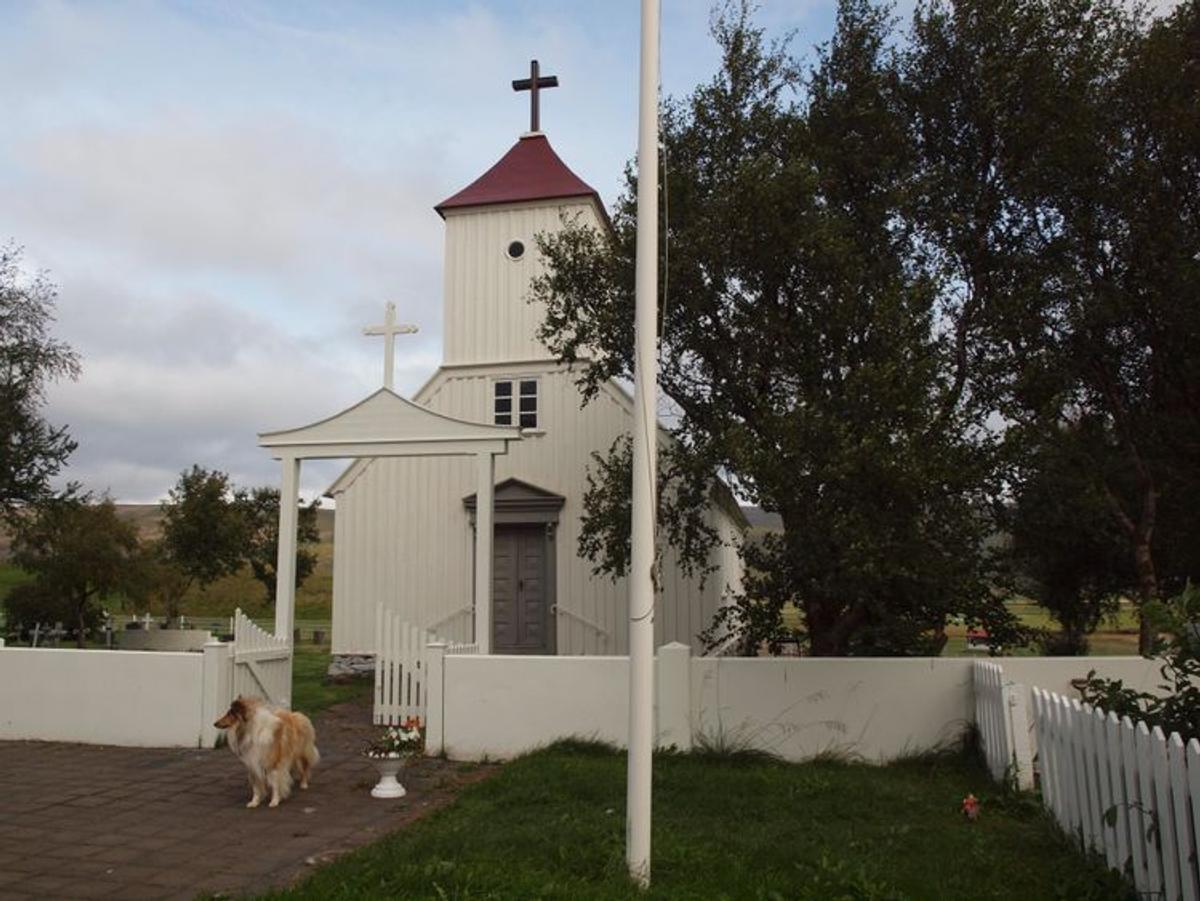 Einarsstaðakirkja in north-iceland