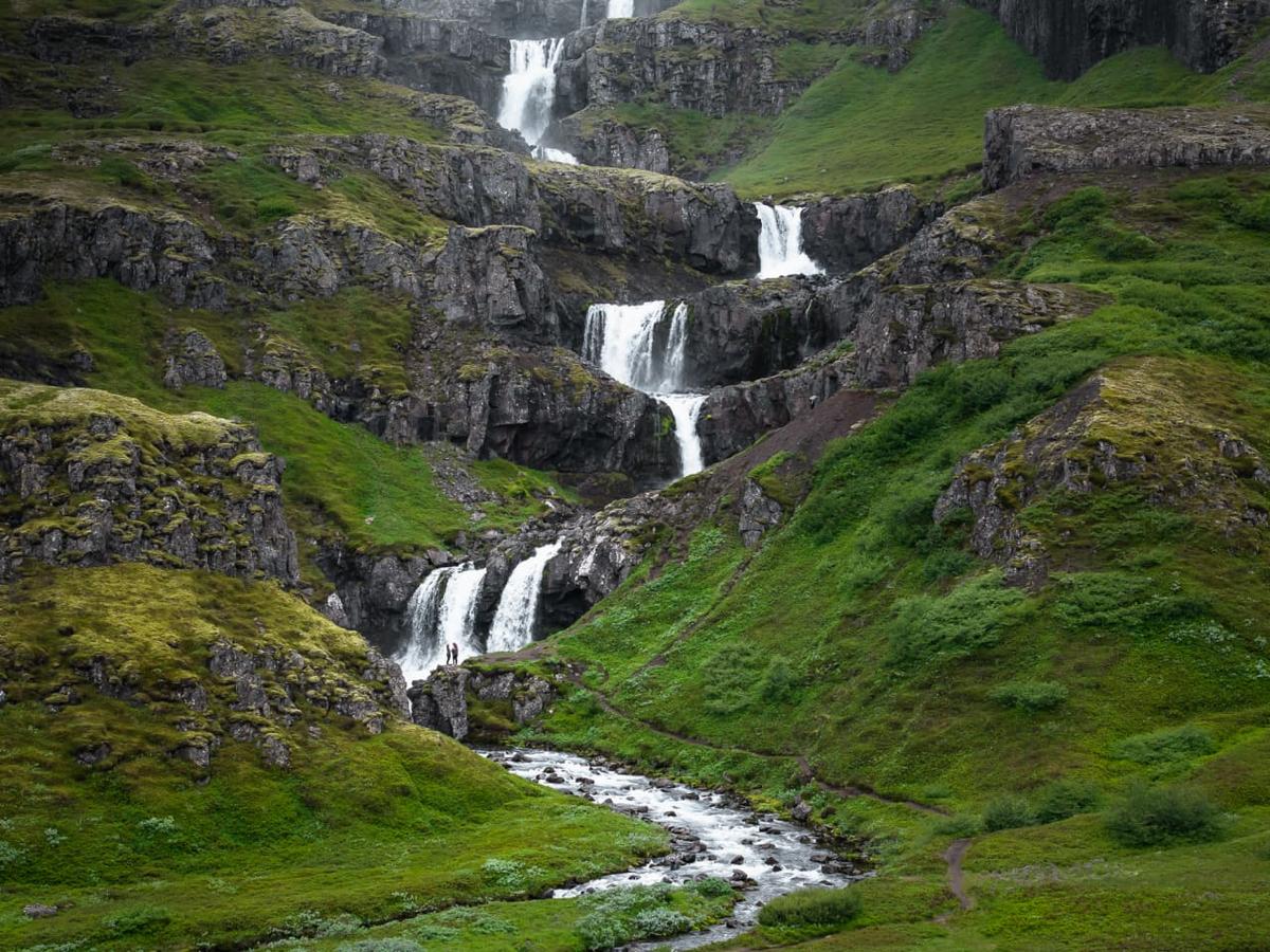 Klifbrekkufossar in east-iceland