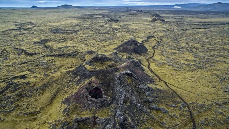 Eldvörp Volcanic Crater Row