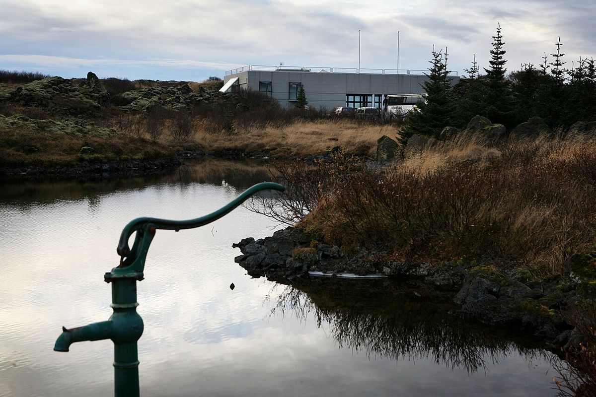 Gvendarbrunnur á Smjörvatnsheiðarleið in east-iceland
