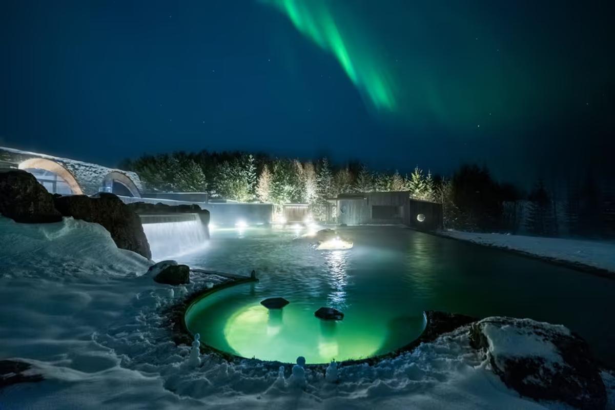 Laugarás Lagoon in south-iceland