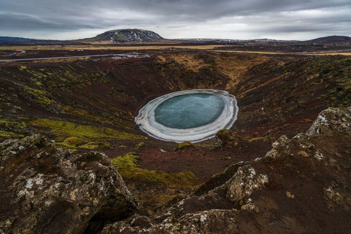 Kerið Crater Lake in south-iceland — photo 1