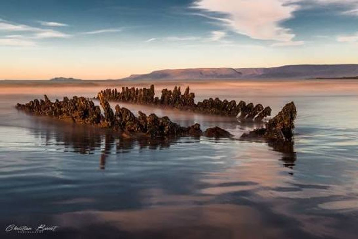 Naufragio del Ernan in north-iceland