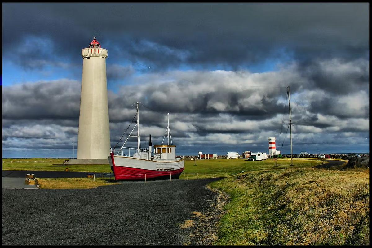 Gamli Garðskagavitinn in reykjanes