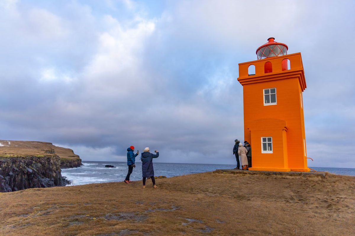 格里姆塞灯塔 in north-iceland