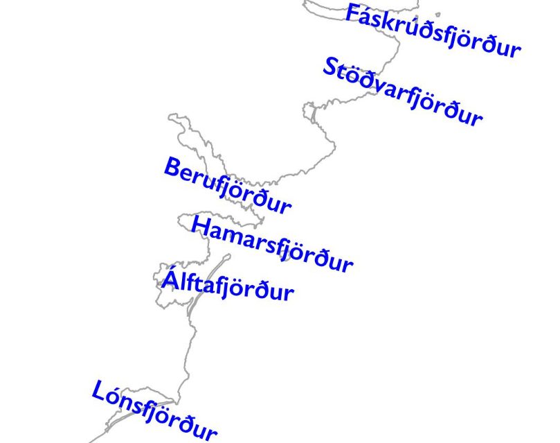 Berufjörður - Hofsstaðir gönguleið