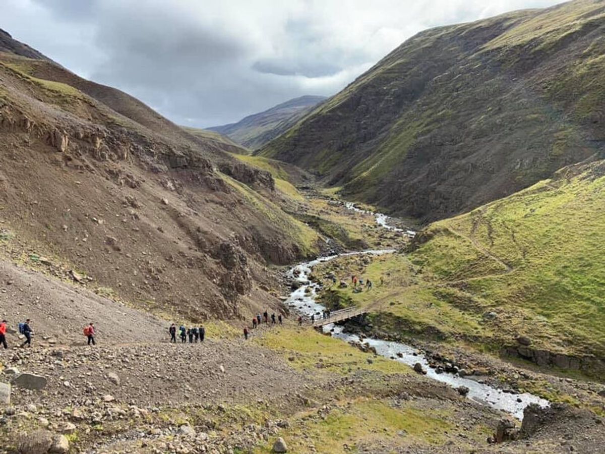 梅尔基吉尔峡谷 in north-iceland