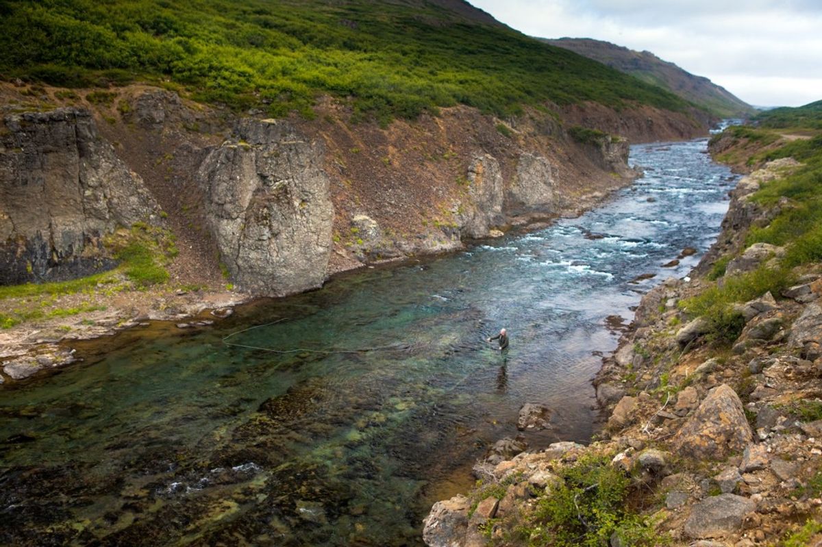 Flókadalsá in west-iceland