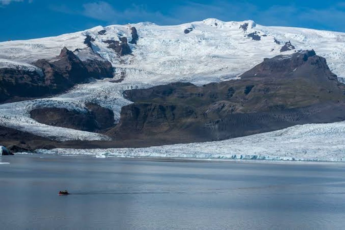 Glaciar Hrútárjökull in south-iceland