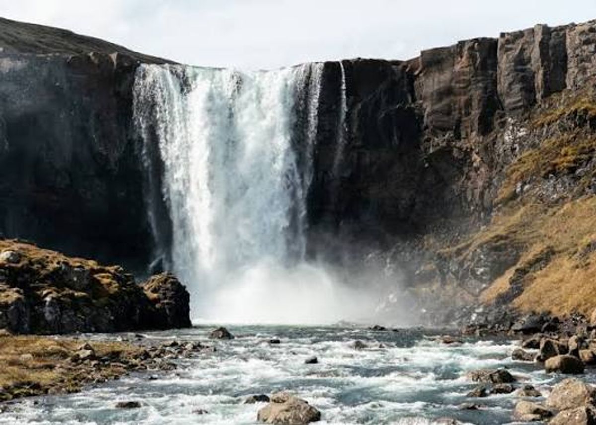 Gufufoss Waterfall