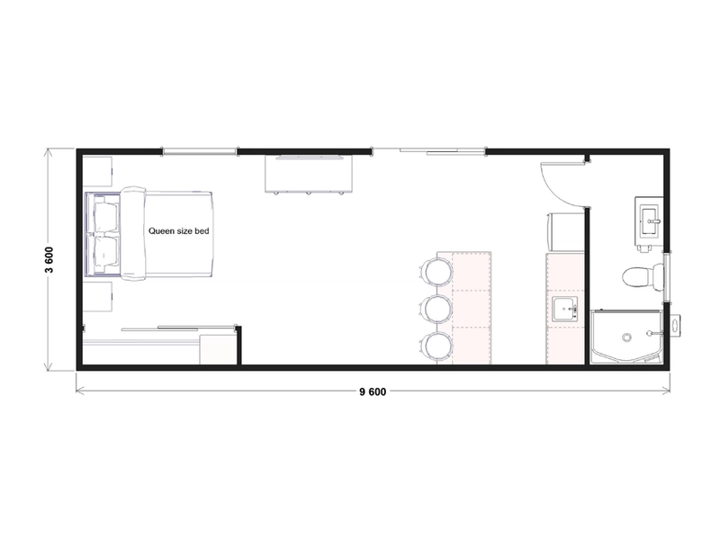 Studio - 9.0m x 3.6m