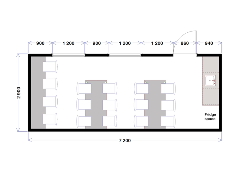 Lunch Room - 7.2m x 2.9m