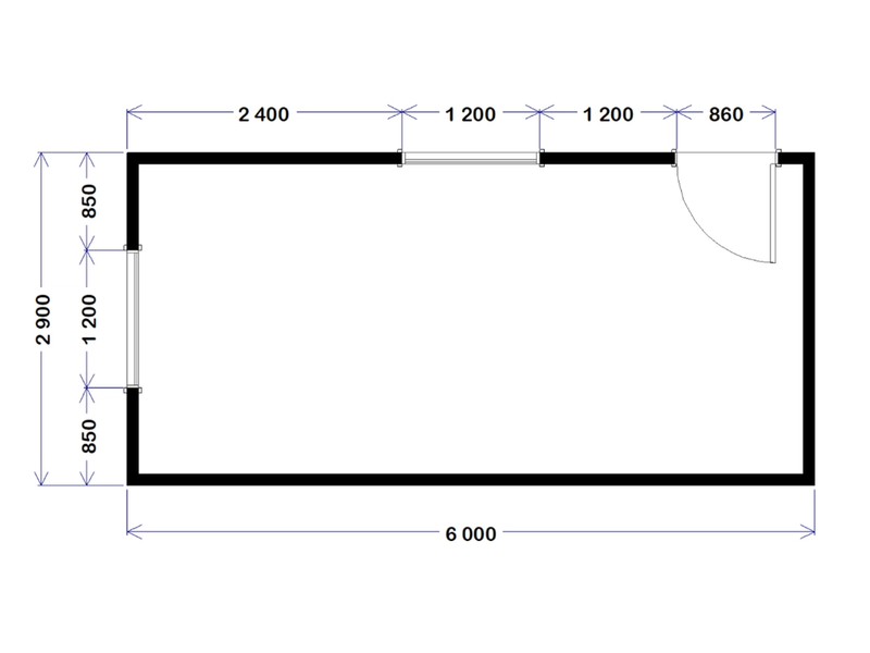 Site Office - 6.0m x 2.9m