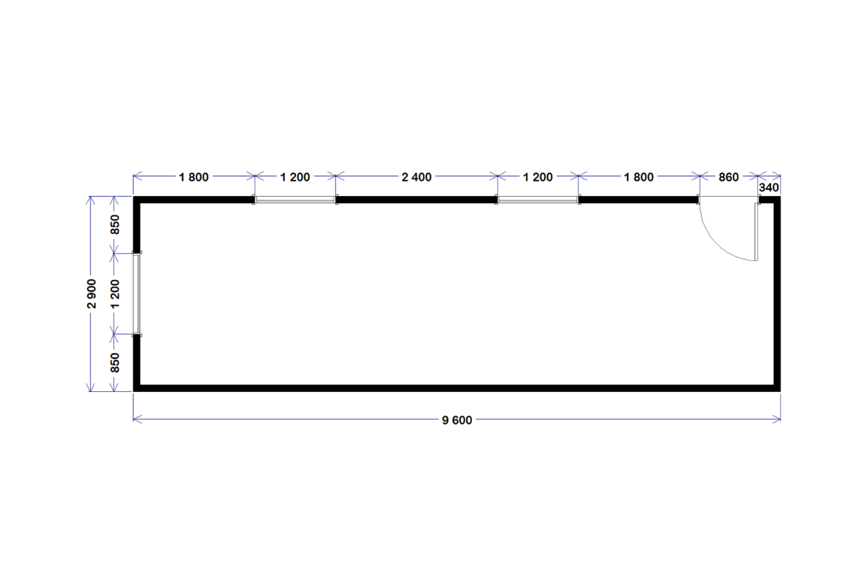 Site Office - 9.6m x 2.9m