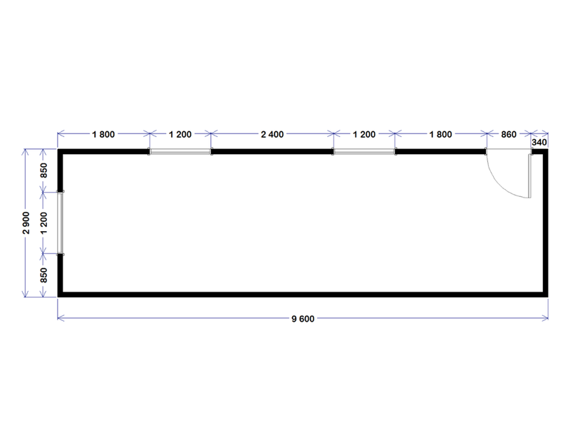 Site Office - 9.6m x 2.9m