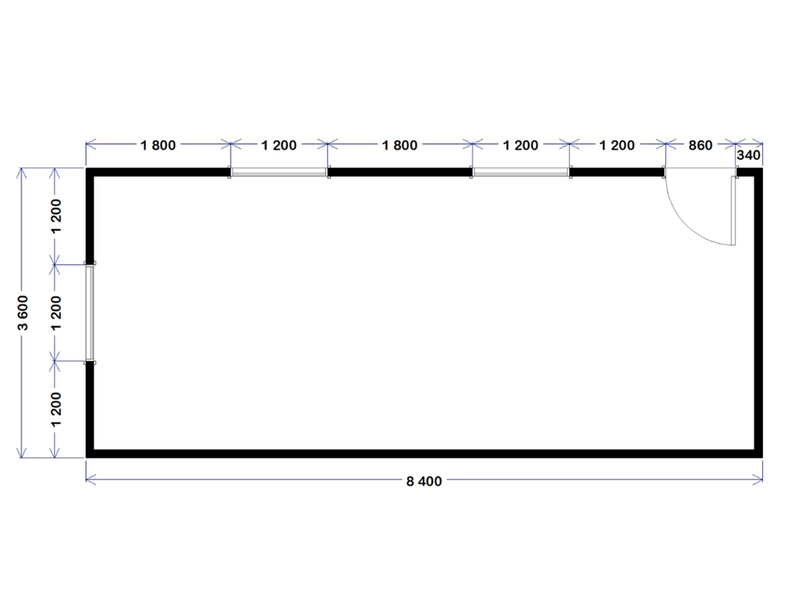 Site Office - 8.4m x 3.6m