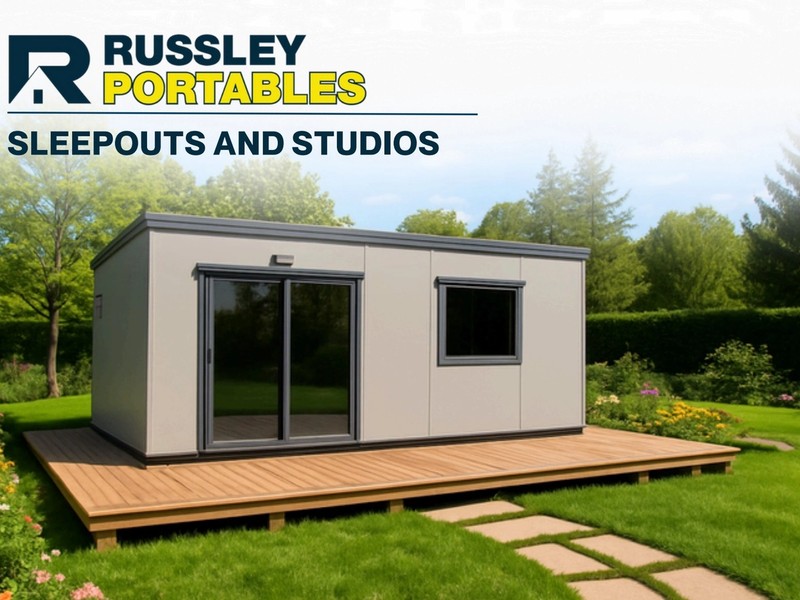 Russley Portables sleepouts and studios brochure cover