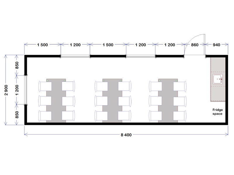 Lunch Room - 8.4m x 2.9m
