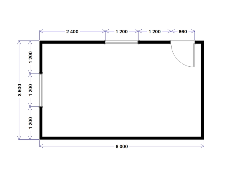 Site Office - 6.0m x 3.6m