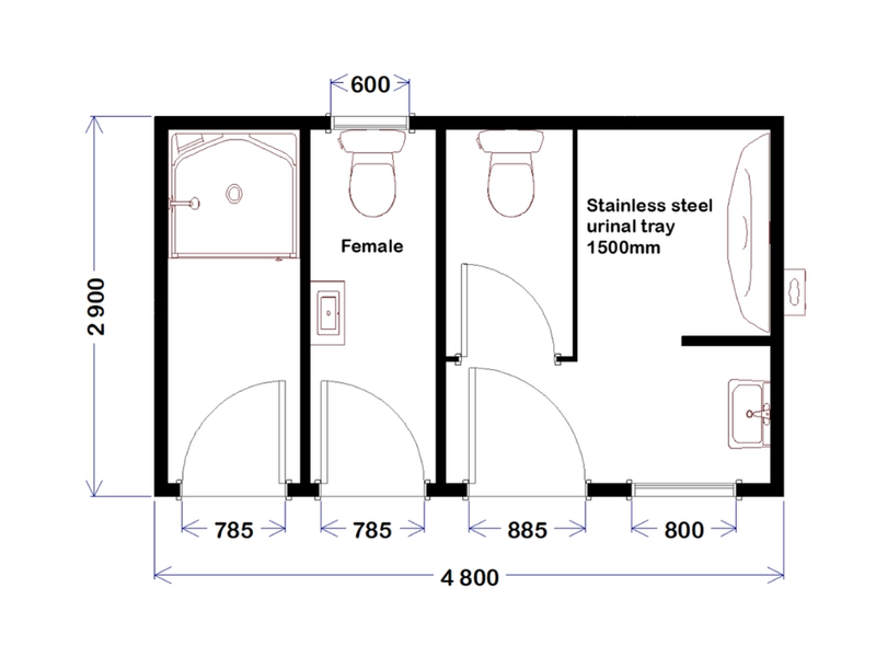 Ablution Block - 4.8m x 2.9m