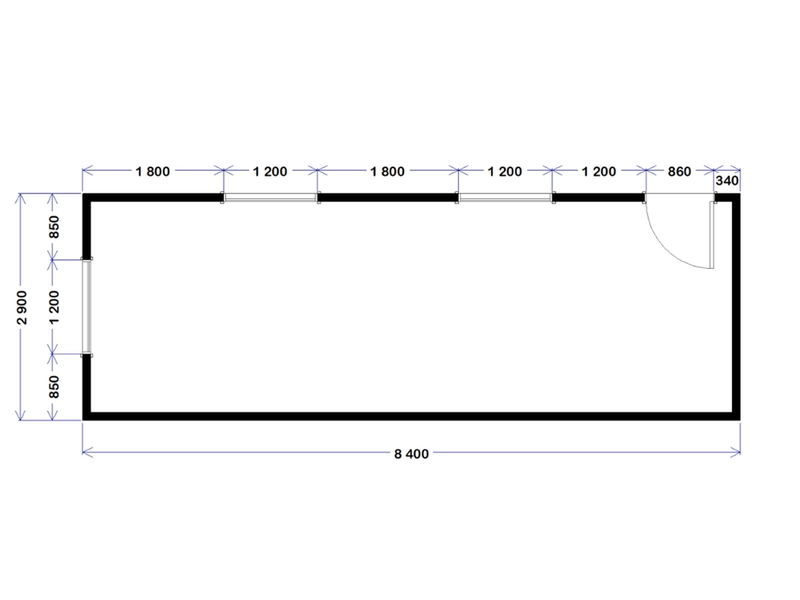 Site Office - 8.4m x 2.9m