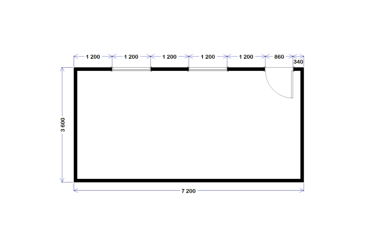 Site Office - 7.2m x 3.6m 