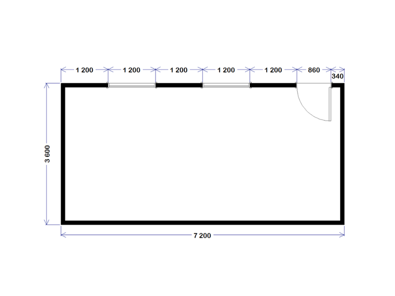 Site Office - 7.2m x 3.6m